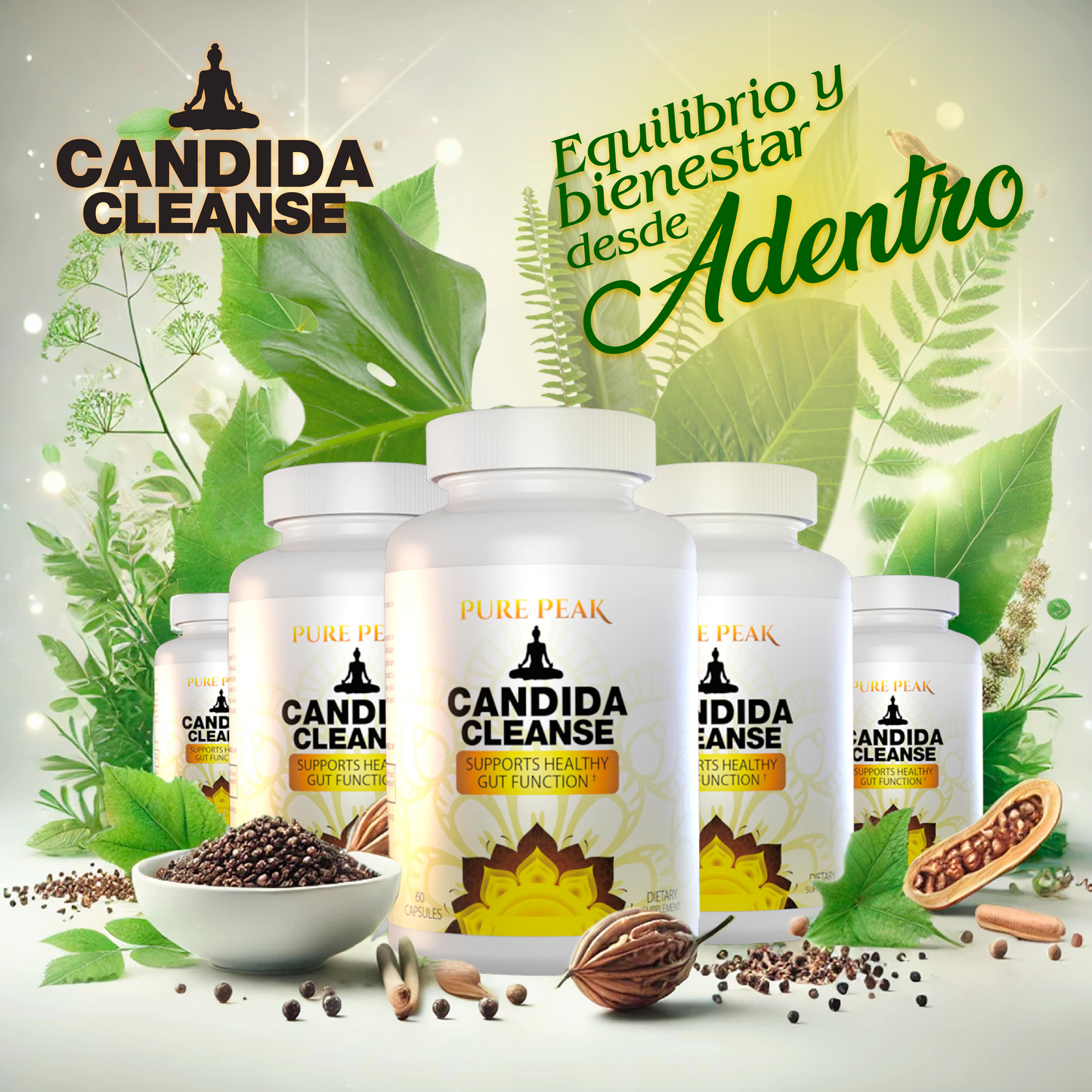🌿Candida Cleanse® Limpieza Interna para una Vida Sana y Ligera